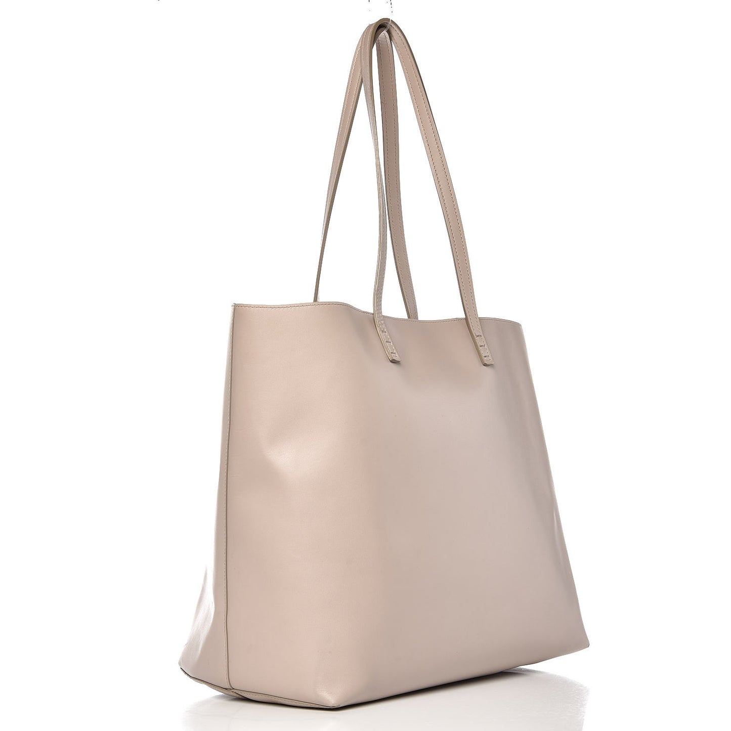 Vitello Ginevra Elaphe Monster Eyes Shopping Tote Grigio Polvere Naturale