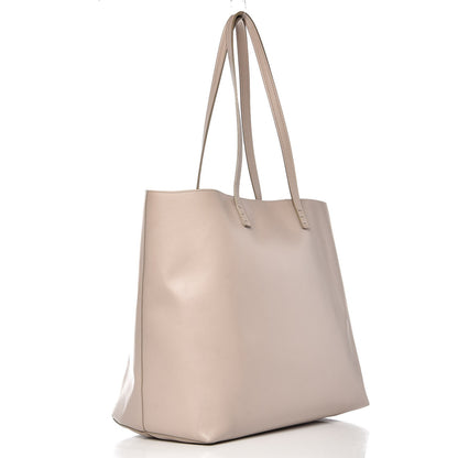 Fendi Vitello Ginevra Elaphe Monster Eyes Shopping Tote Grigio Polvere Naturale 3 of 6