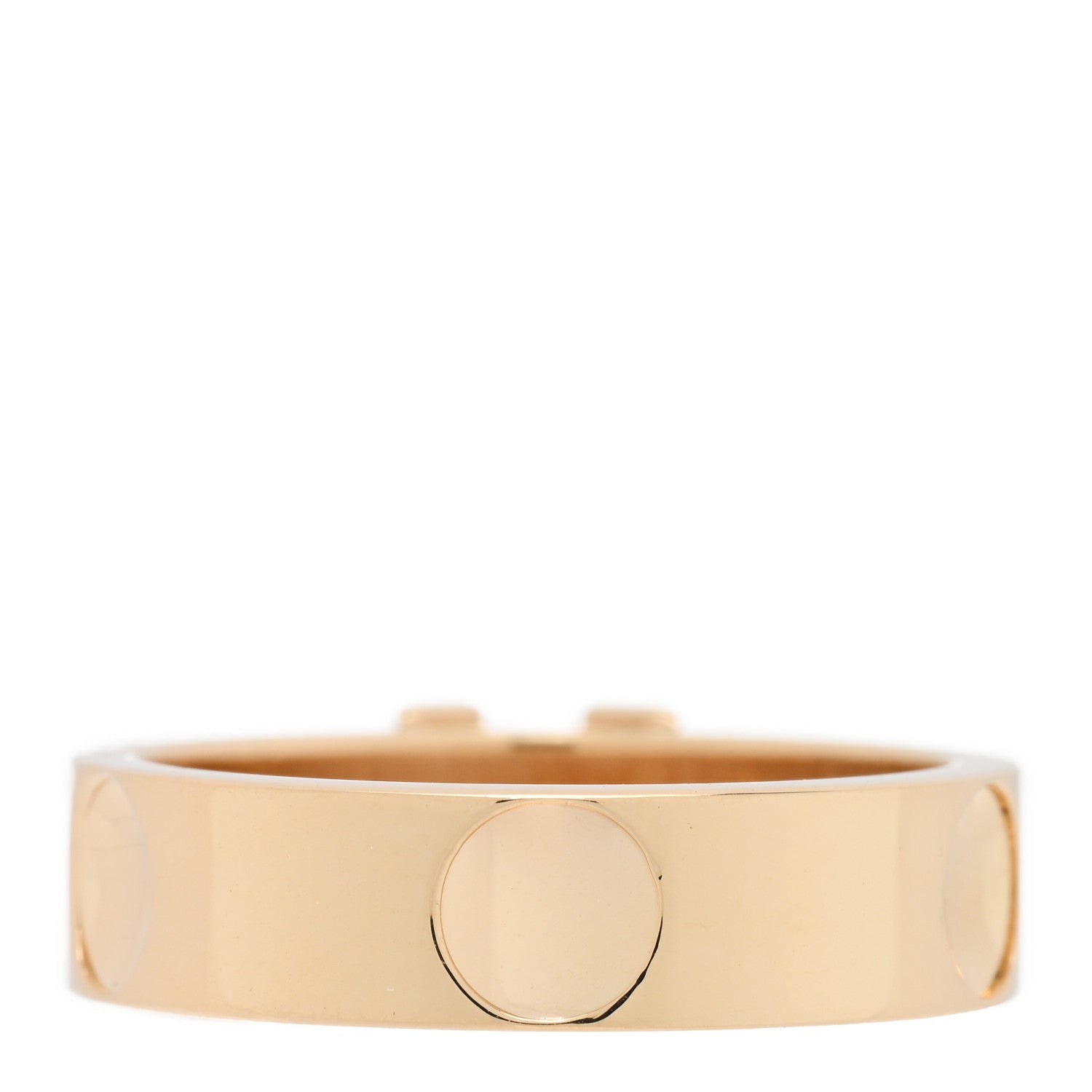 Louis Vuitton 18K Yellow Gold Empreinte LV Ring 52 6 3 of 4