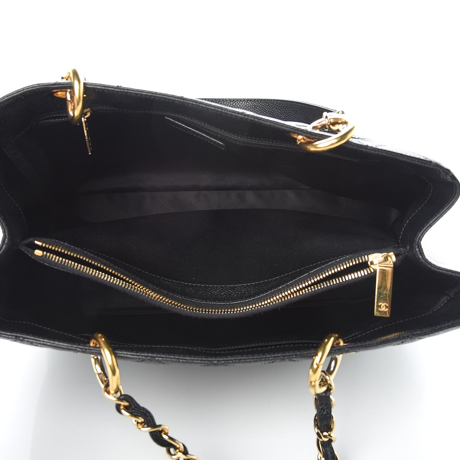 Chanel Caviar Quilted Grand Shopping Tote GST Black 5 of 12