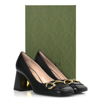 Gucci Malaga Kid Horsebit 75mm Pumps 38 Black 11 of 11