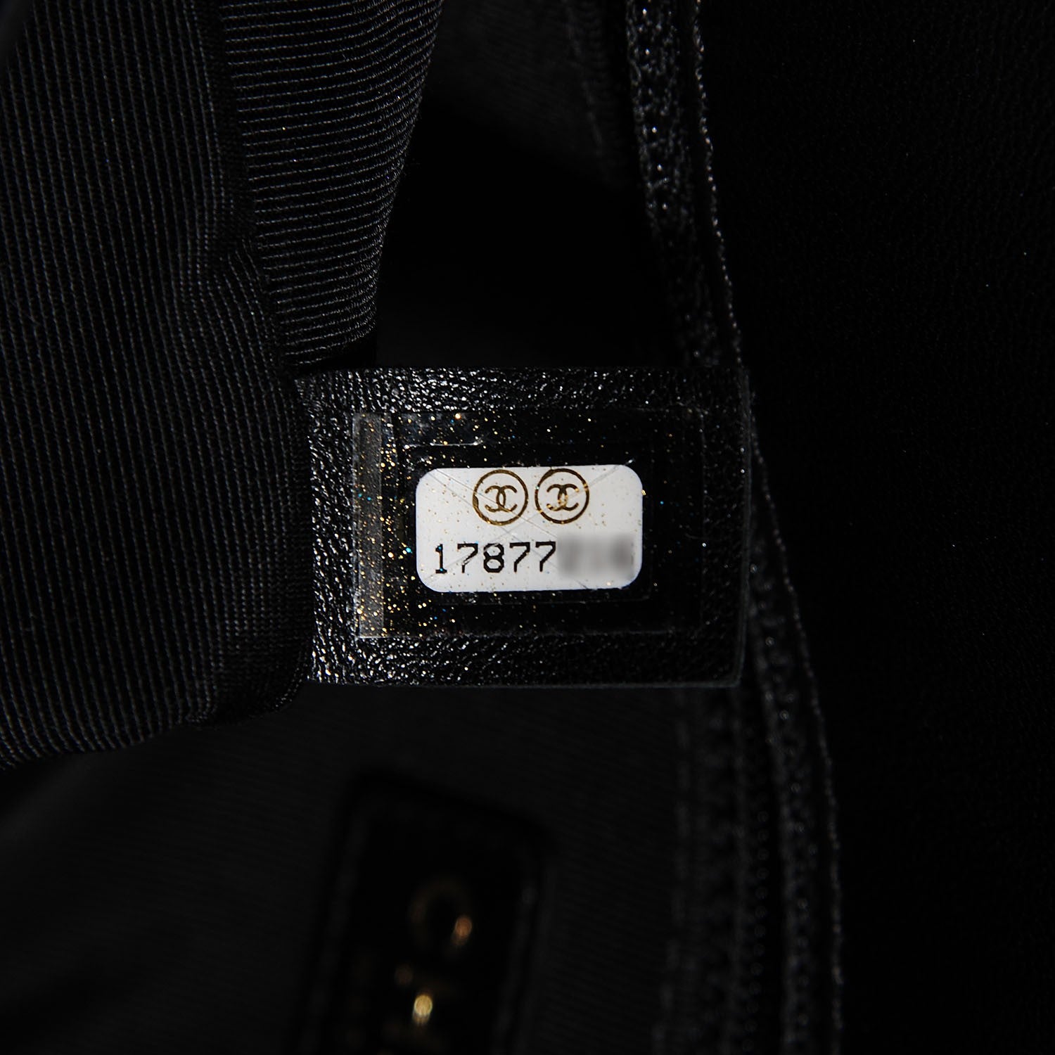 Chanel Lambskin Quilted Medium Graphic Flap Beige Black 8 of 9