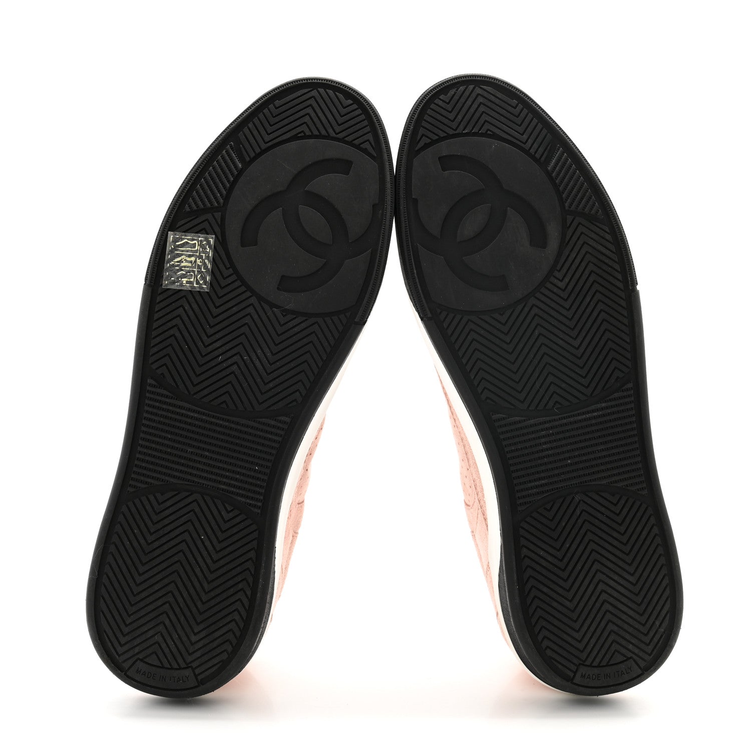 Chanel Suede Womens CC Sneakers 40 Pink 5 of 11
