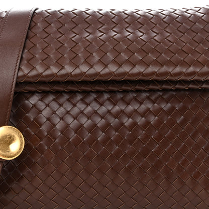 Bottega Veneta Nappa Intrecciato The Fold Crossbody Brown 7 of 10