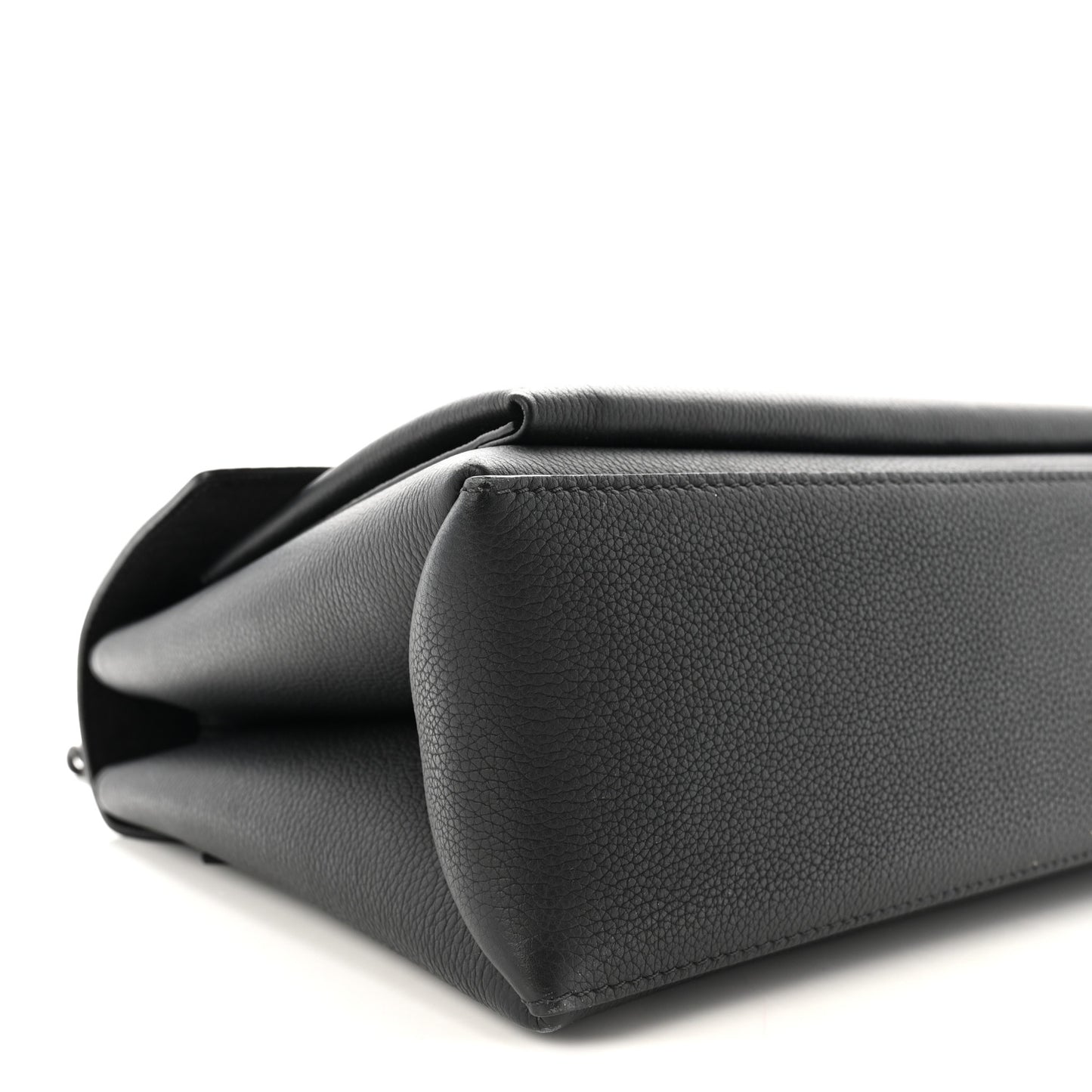 Soft Calfskin My Lockme Top Handle Black