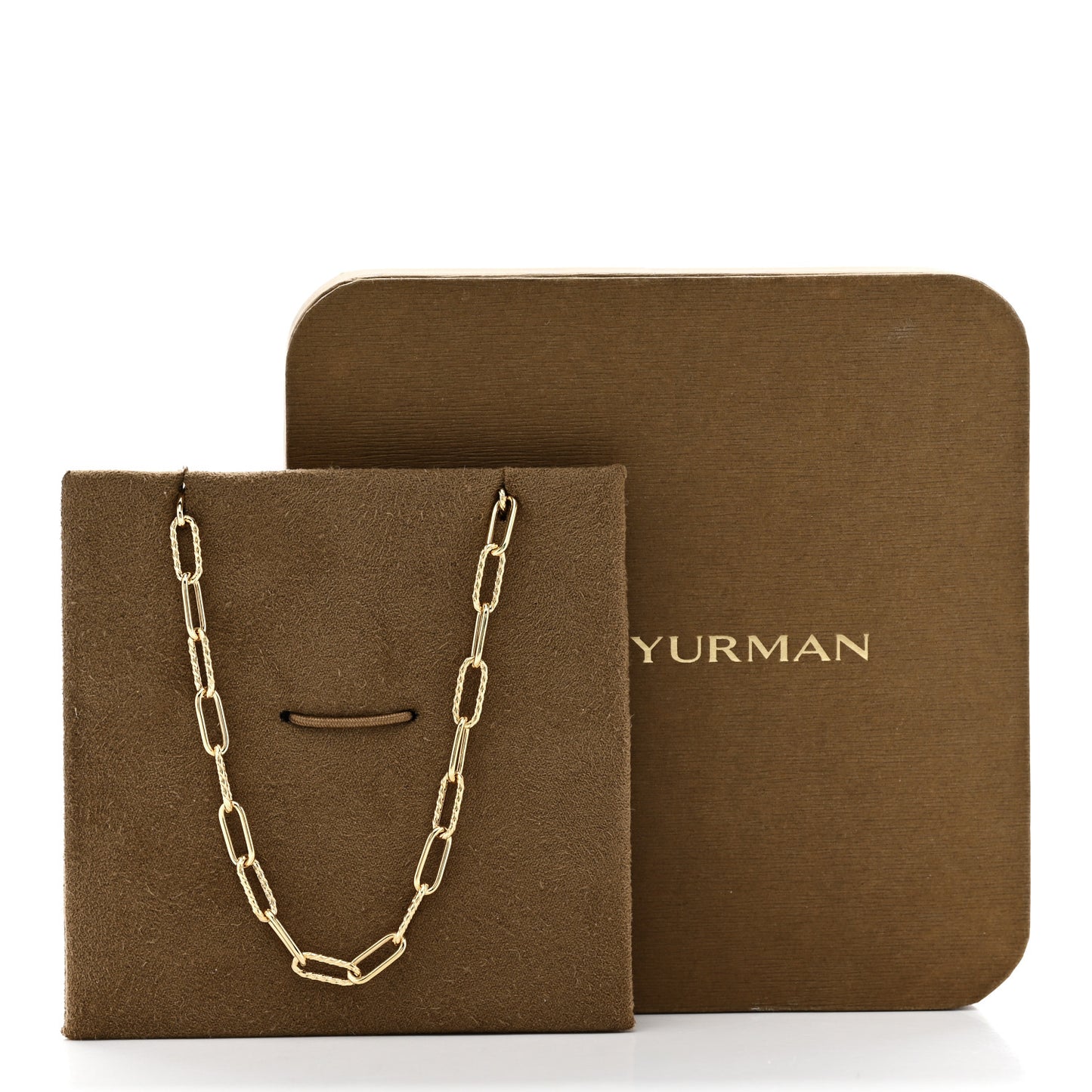 18K Yellow Gold 4mm Madison Chain Necklace 18"