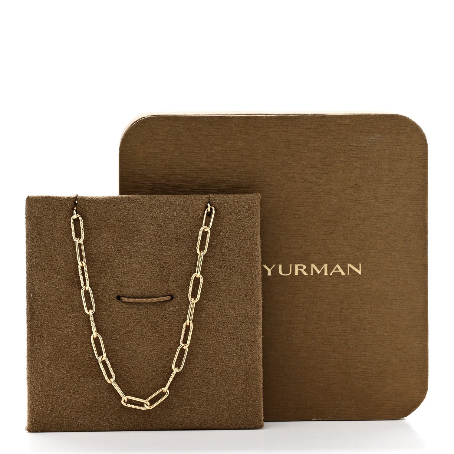 David Yurman 18K Yellow Gold 4mm Madison Chain Necklace 18" 7 of 7