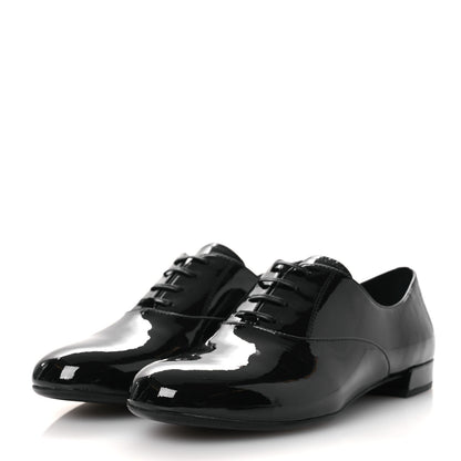Prada Patent Oxfords 35 Black 4 of 11
