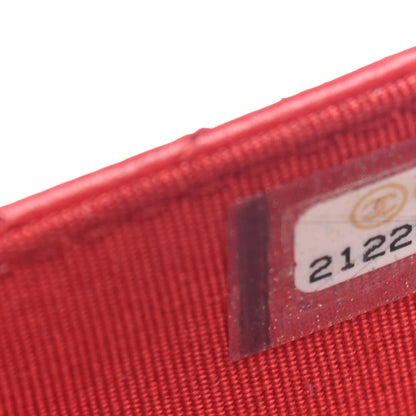 Chanel Lambskin Quilted Boy Wallet On Chain WOC Red 9 of 11