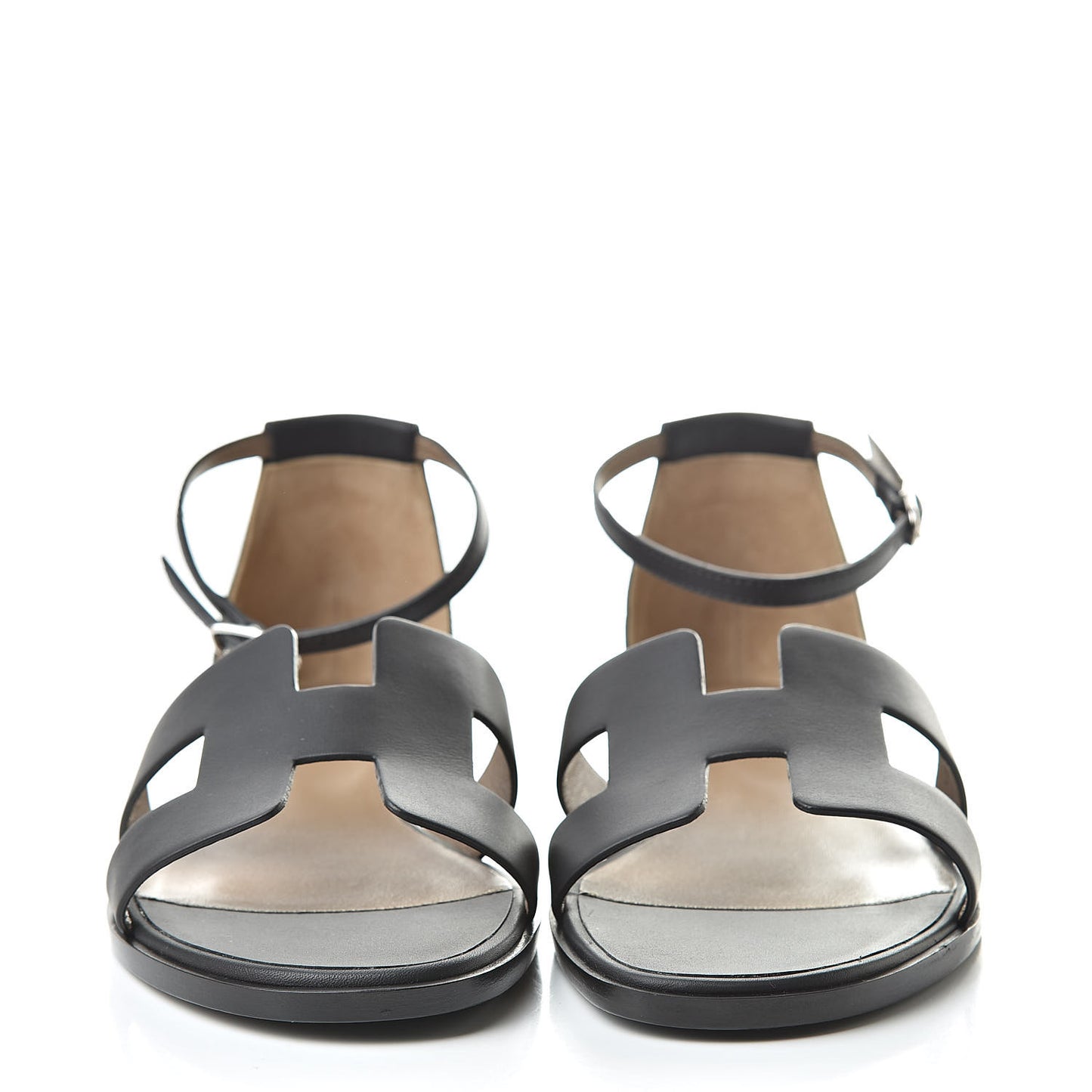 Calfskin Santorini Sandals 41 Black