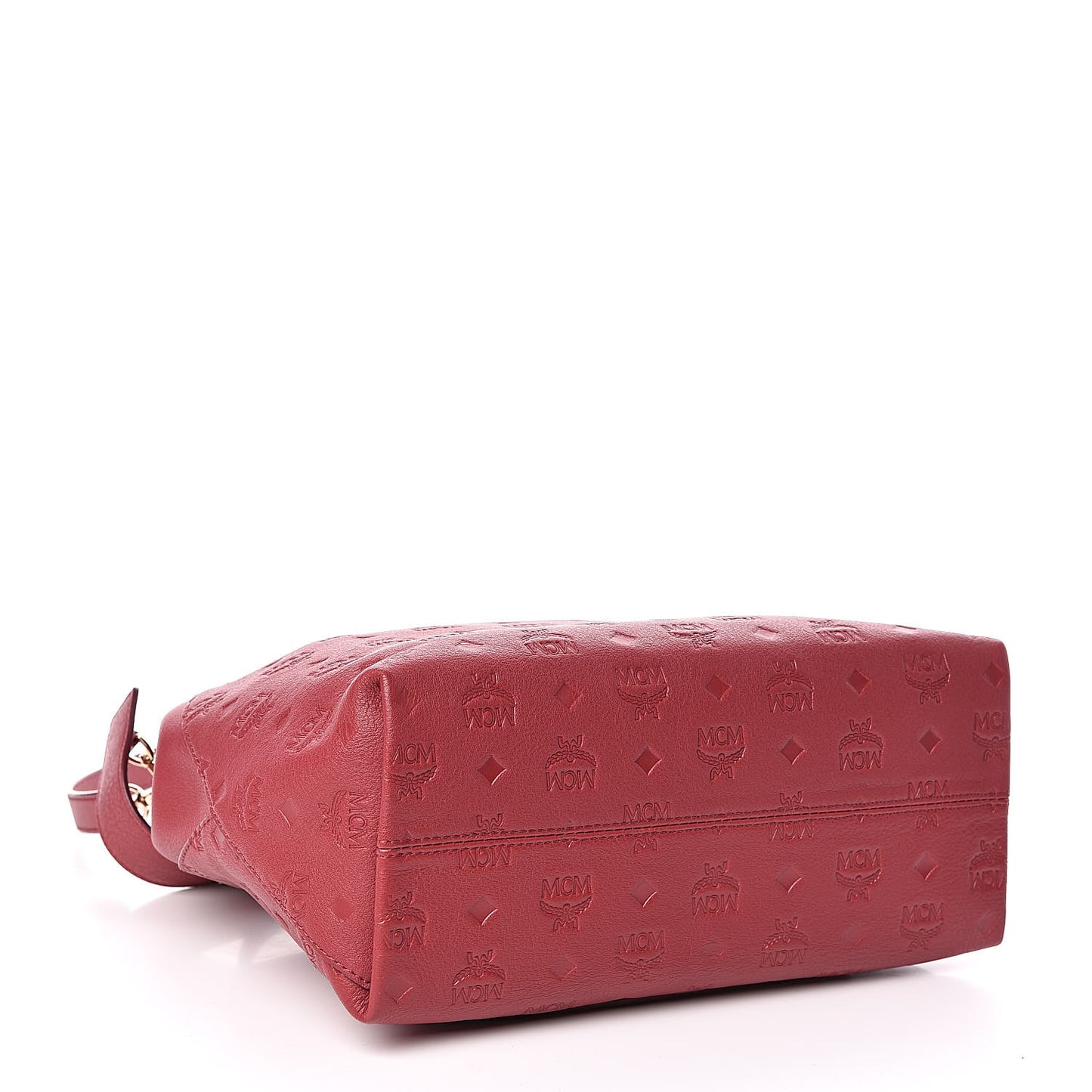 Calfskin Ottomar Monogram Medium Klara Hobo Ruby Red
