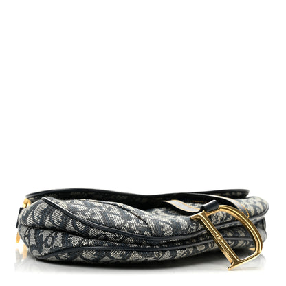 Christian Dior Monogram Saddle Bag Blue 4 of 13