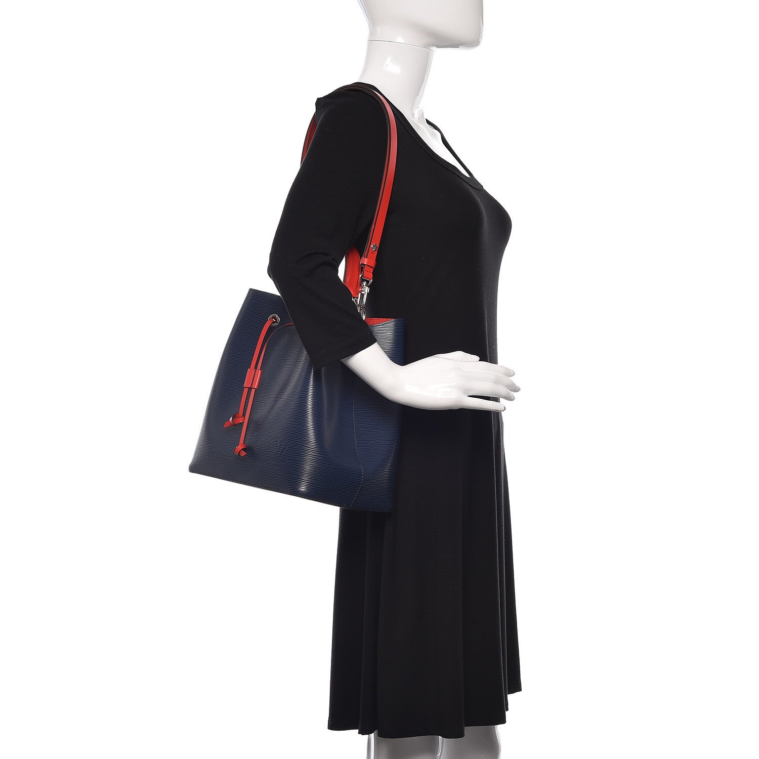 Louis Vuitton Epi Neonoe Indigo Coquelicot 2 of 9