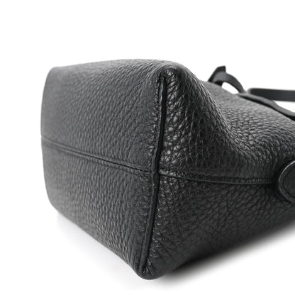 Fendi Cuoio Romano Selleria Sintetica Tape Stitch Mini By The Way Boston Bag Black 10 of 10