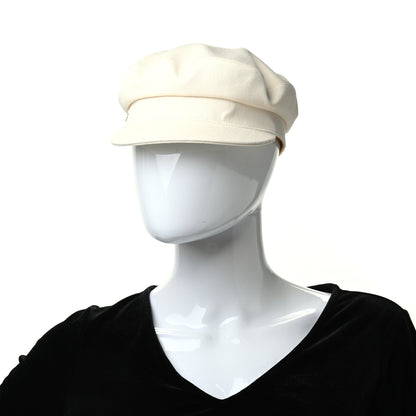 Hermes Cotton Womens Vauban Cap 56 Ecru 2 of 5