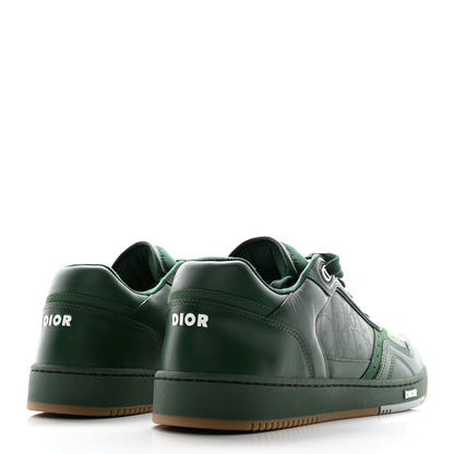 Christian Dior Smooth Calfskin Oblique Galaxy Mens B27 Low Top Sneakers 45 Green Beige 4 of 12