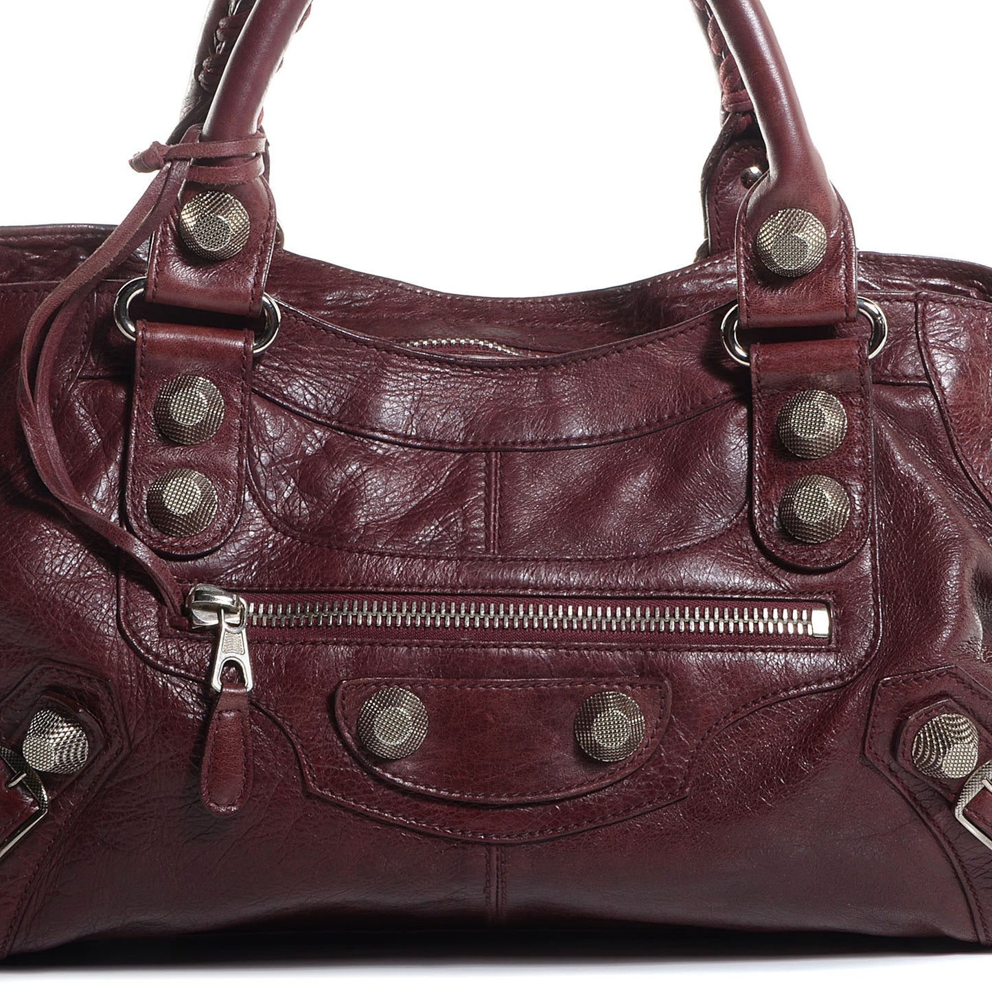 Agneau Giant 21 Silver Hardware Part Time Black Cherry