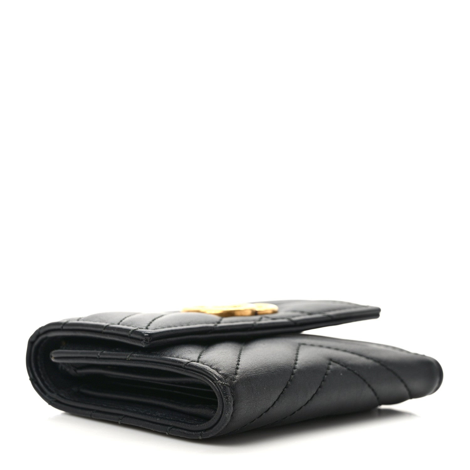 Gucci Calfskin Matelasse GG Marmont Wallet Black 4 of 8