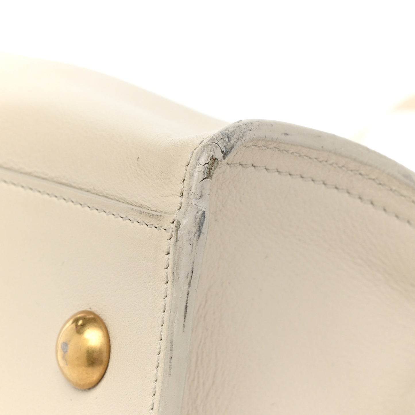 Calfskin Small Classic Y Cabas Chalk