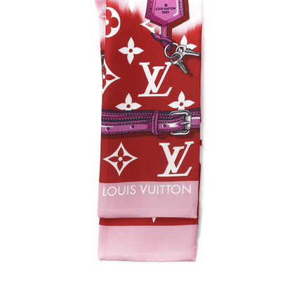 Louis Vuitton Silk Monogram Giant Confidential Bandeau Red 3 of 5