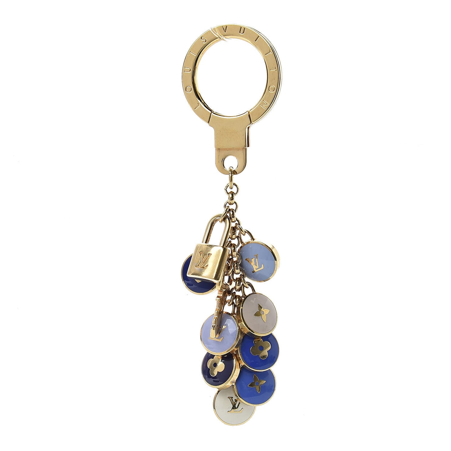 Metal Enamel Pastilles Key Chain Bag Charm Multicolor