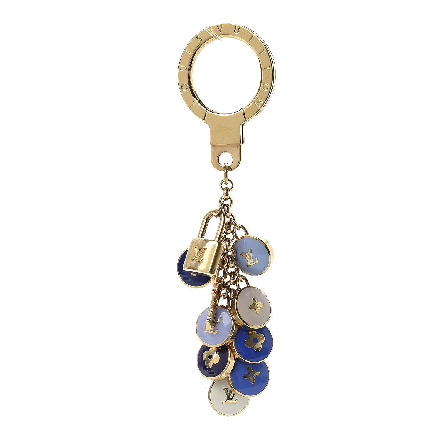 Louis Vuitton Metal Enamel Pastilles Key Chain Bag Charm Multicolor 1 of 4