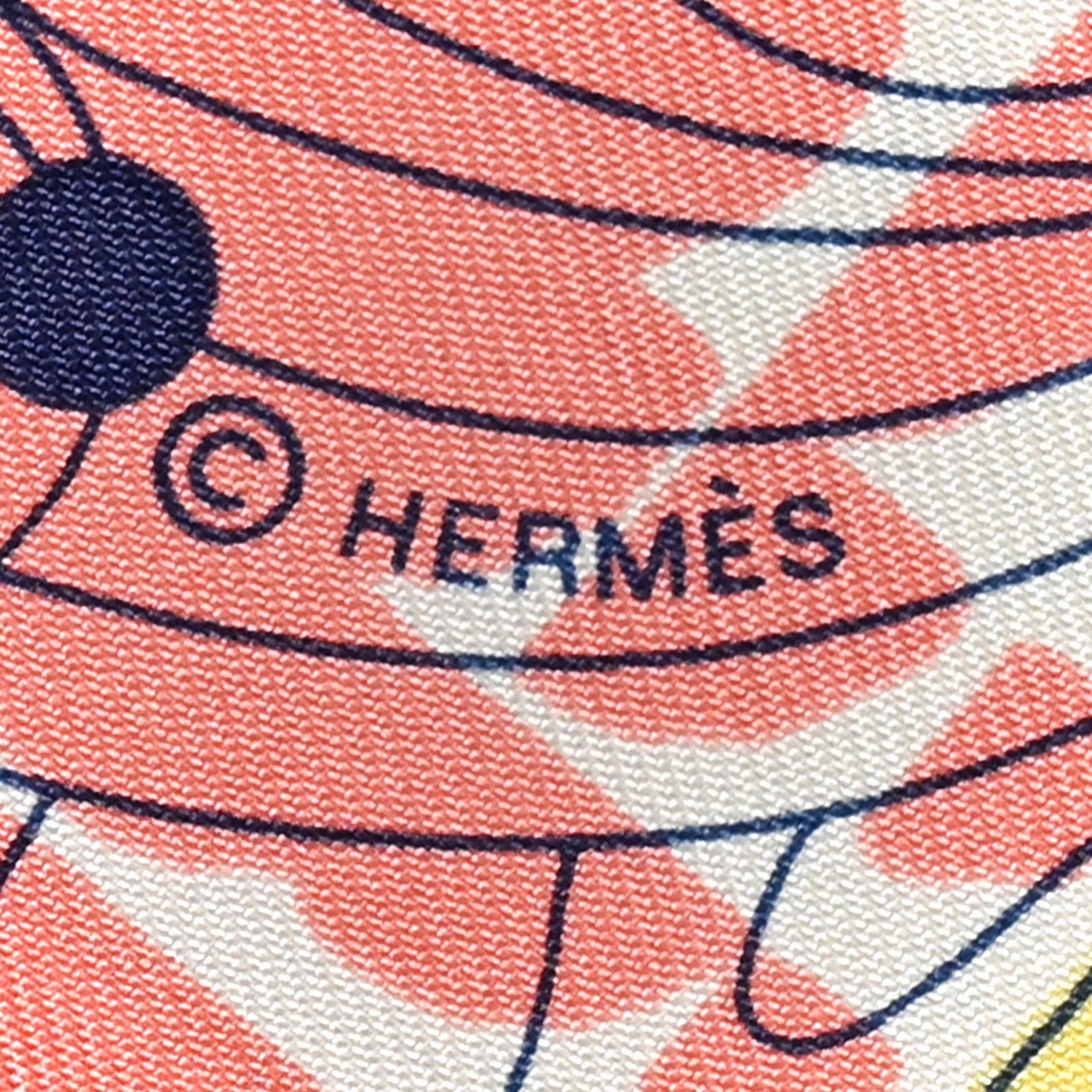 Hermes Silk Au Bloc Fringed Twilly Bleu Rose Vert 4 of 4