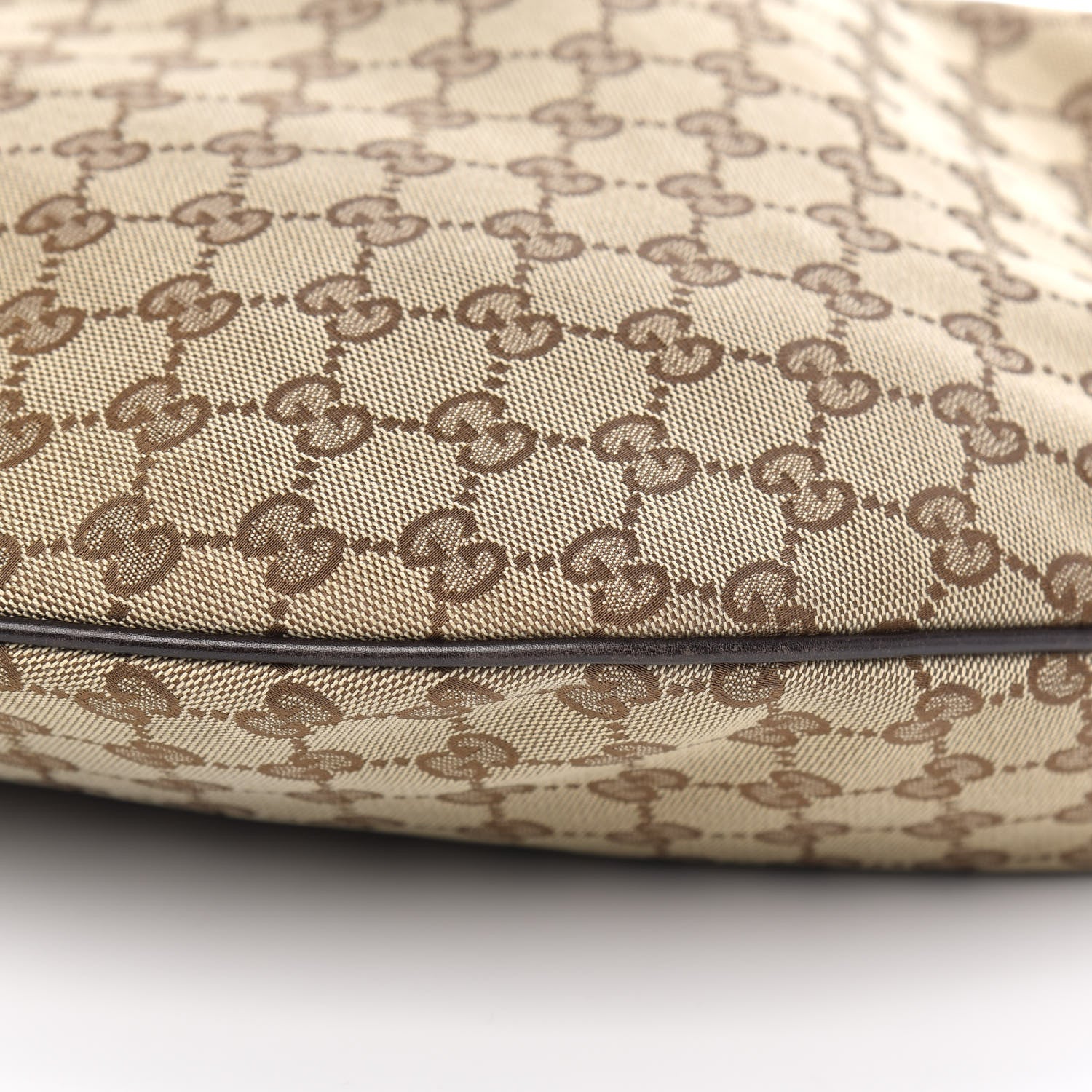 Gucci Monogram Large Wave Hobo Dark Brown 9 of 10