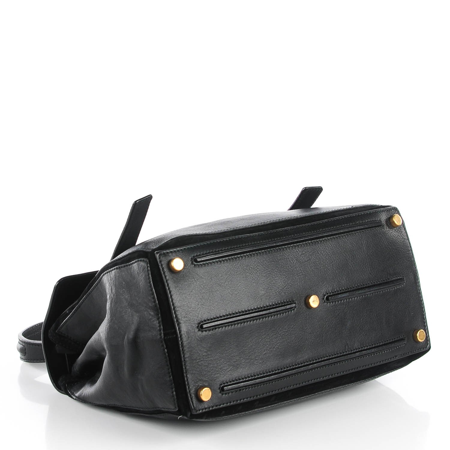 Saint Laurent Calfskin Canvas Medium Muse Two Black 4 of 9