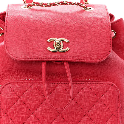 Chanel Caviar Quilted Business Affinity Backpack Fuchsia 6 of 8