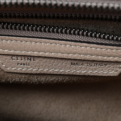 Celine Drummed Calfskin Micro Luggage Dune 6 of 9