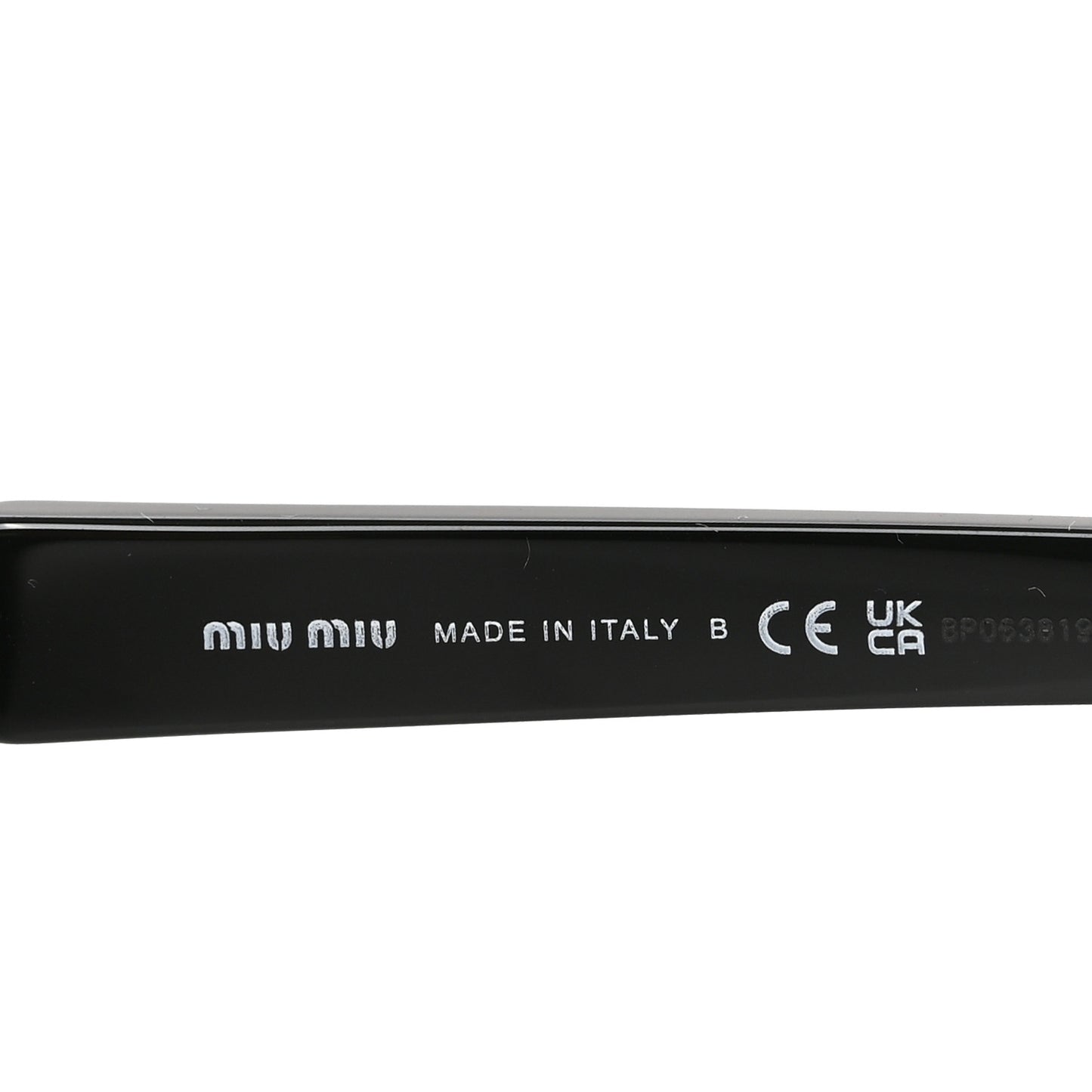 Acetate Cat Eye Sunglasses SMU A04 Black