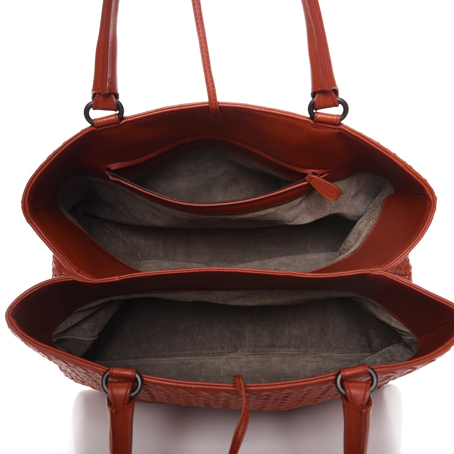 Nappa Intrecciato Milano Tote Brique