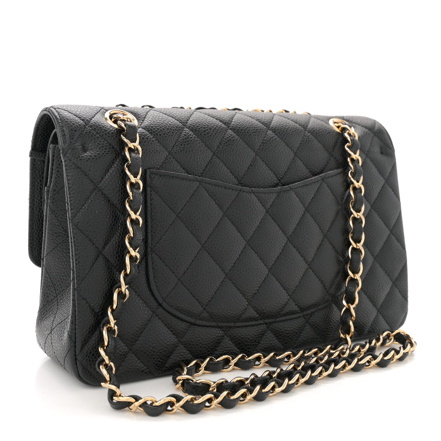 Chanel Caviar Quilted Medium Double Flap Black 3 of 11