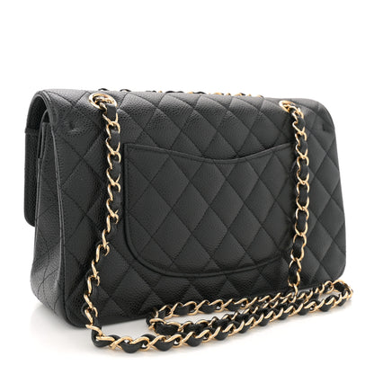 Chanel Caviar Quilted Medium Double Flap Black 3 of 11