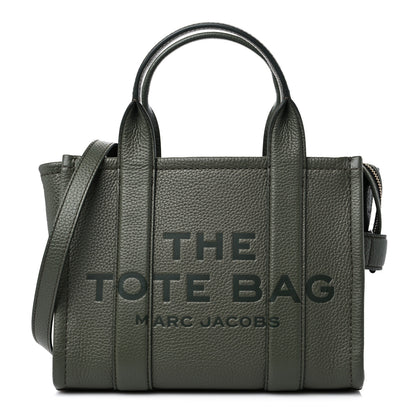 Marc Jacobs Grained Calfskin Small The Tote Bag Bronze Green 1 of 13