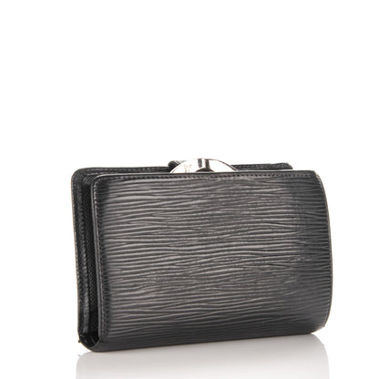 Louis Vuitton Epi French Purse Wallet Black 3 of 7
