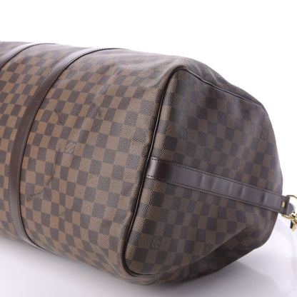 Louis Vuitton Damier Ebene Keepall Bandouliere 55 6 of 19