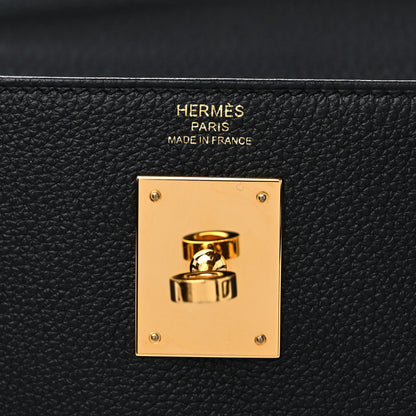 Hermes Togo Kelly Retourne 28 Black 6 of 9