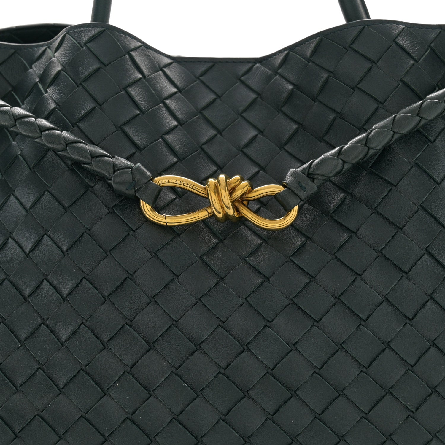 Bottega Veneta Nappa Intrecciato Large Andiamo Shoulder Bag Inkwell 7 of 10