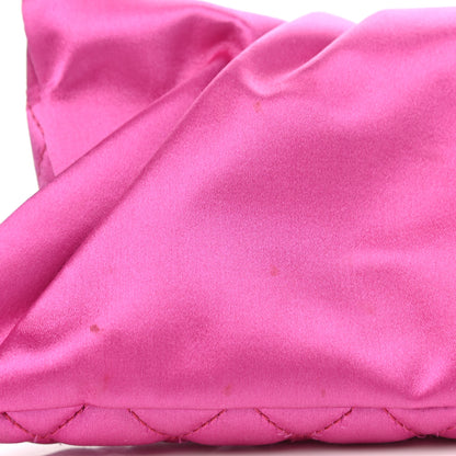 Chanel Satin Quilted Flap Clutch Fuchsia 9 of 10
