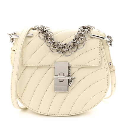 Chloe Calfskin Quilted Mini Drew Bijou Shoulder Bag Natural White 1 of 11
