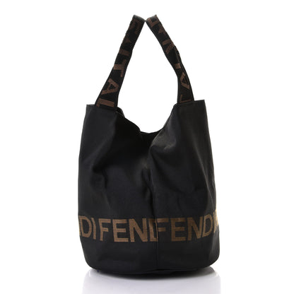 Fendi FF Canvas Bucket Bag Black 3 of 7