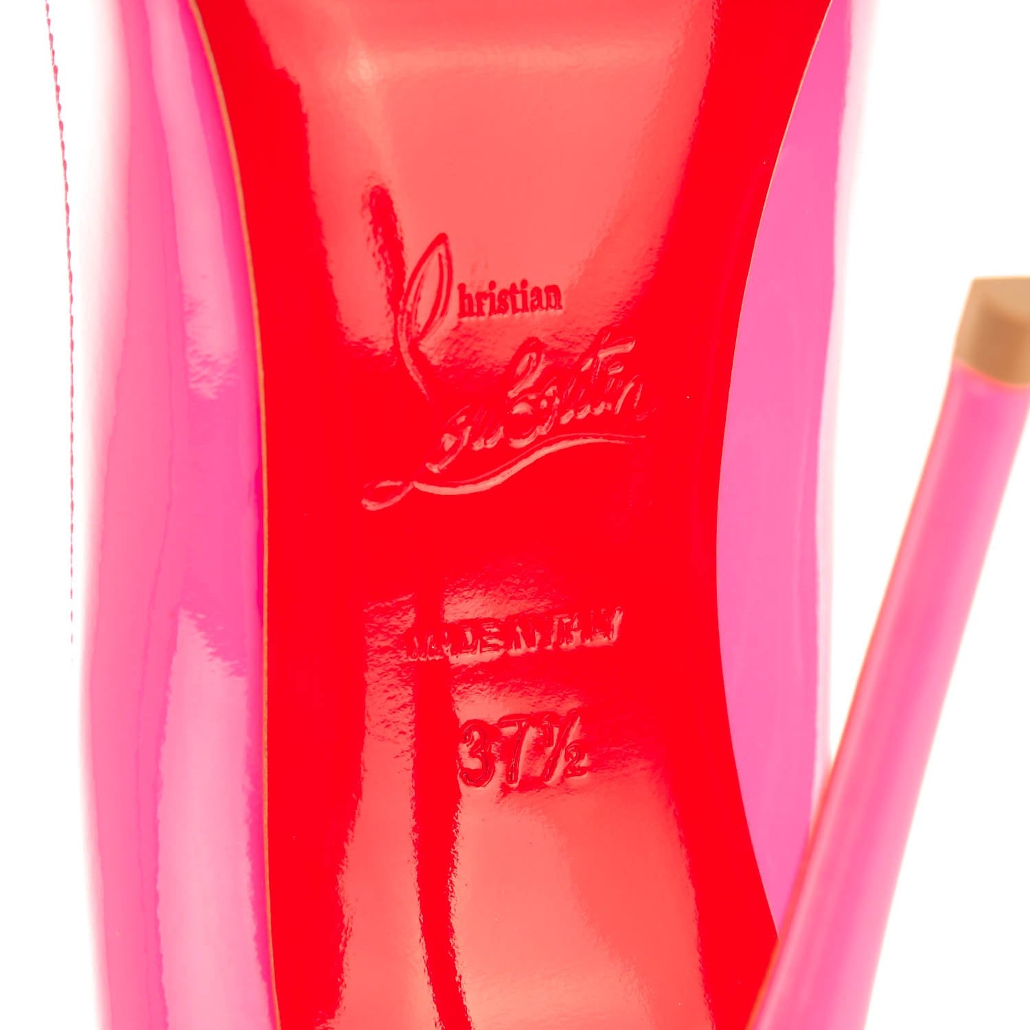 Christian Louboutin Patent So Kate 120 Pumps 37.5 Shocking Pink 6 of 10