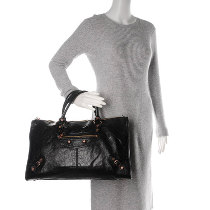 Balenciaga Agneau Giant 12 Rose Gold Hardware Work Black 2 of 9