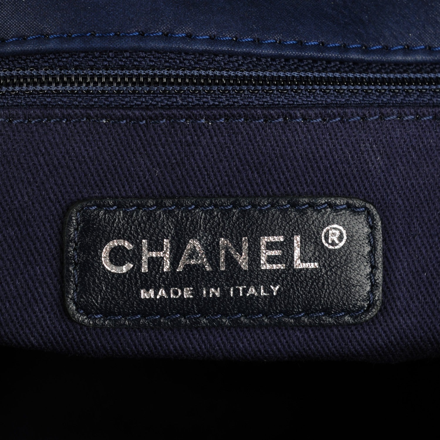 Chanel Iridescent Calfskin Quilted Large New Bubble Flap Dark Blue 7 of 9