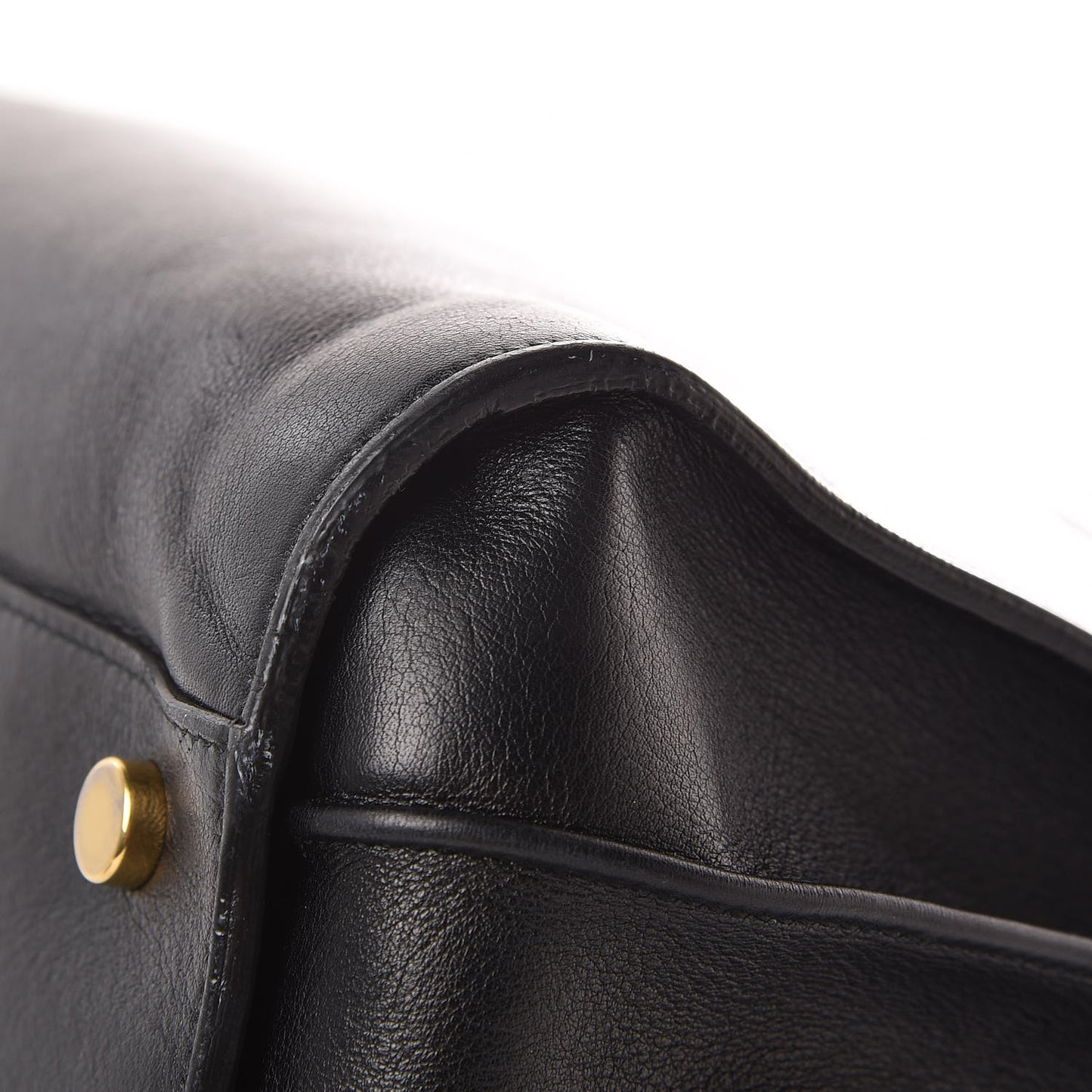 Smooth Calfskin Small Sac De Jour Black