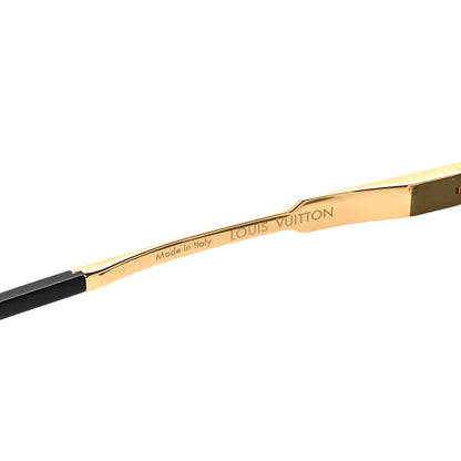 Louis Vuitton Acetate Swarovski Crystal Cyclone Sunglasses Z1700U Gold 5 of 7
