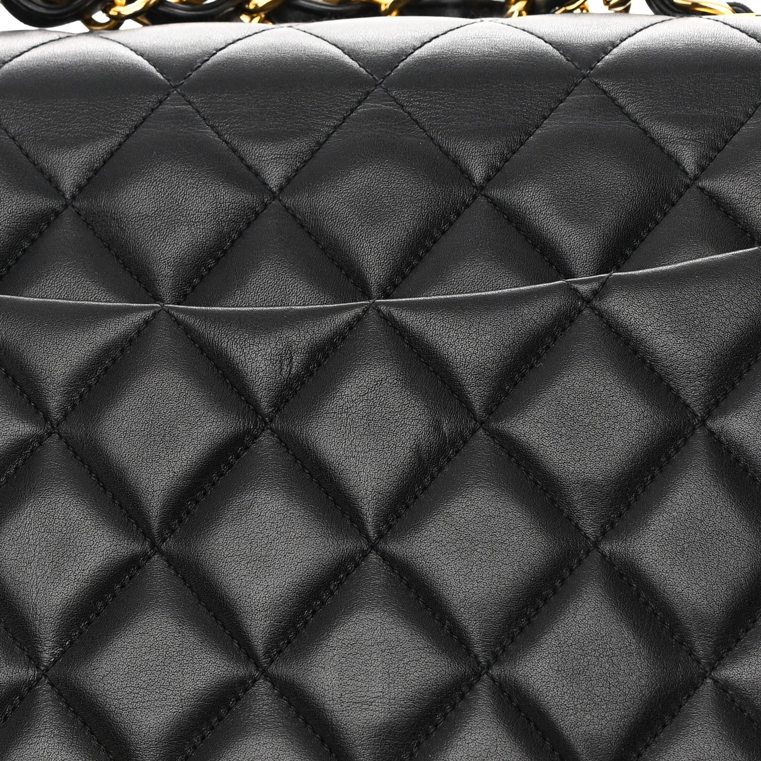 Chanel Lambskin Quilted XL Jumbo Single Flap Black 15 of 15