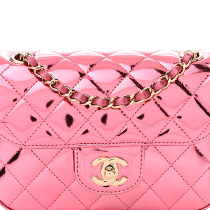 Chanel Mirror Calfskin Metallic Calfskin Quilted Hollywood Boulevard Mini Flap With Star Coin Purse Pink 10 of 12